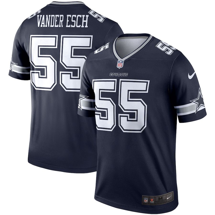 Men Dallas Cowboys #55 Leighton Vander Esch Nike Navy Legend Player NFL Jersey